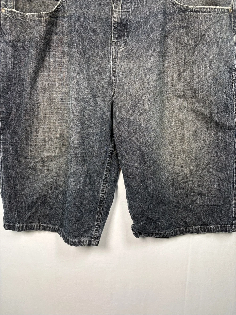 ANCHOR BLUE Vintage Y2K Beyond Baggy Men's Embroidered Shorts size 40
